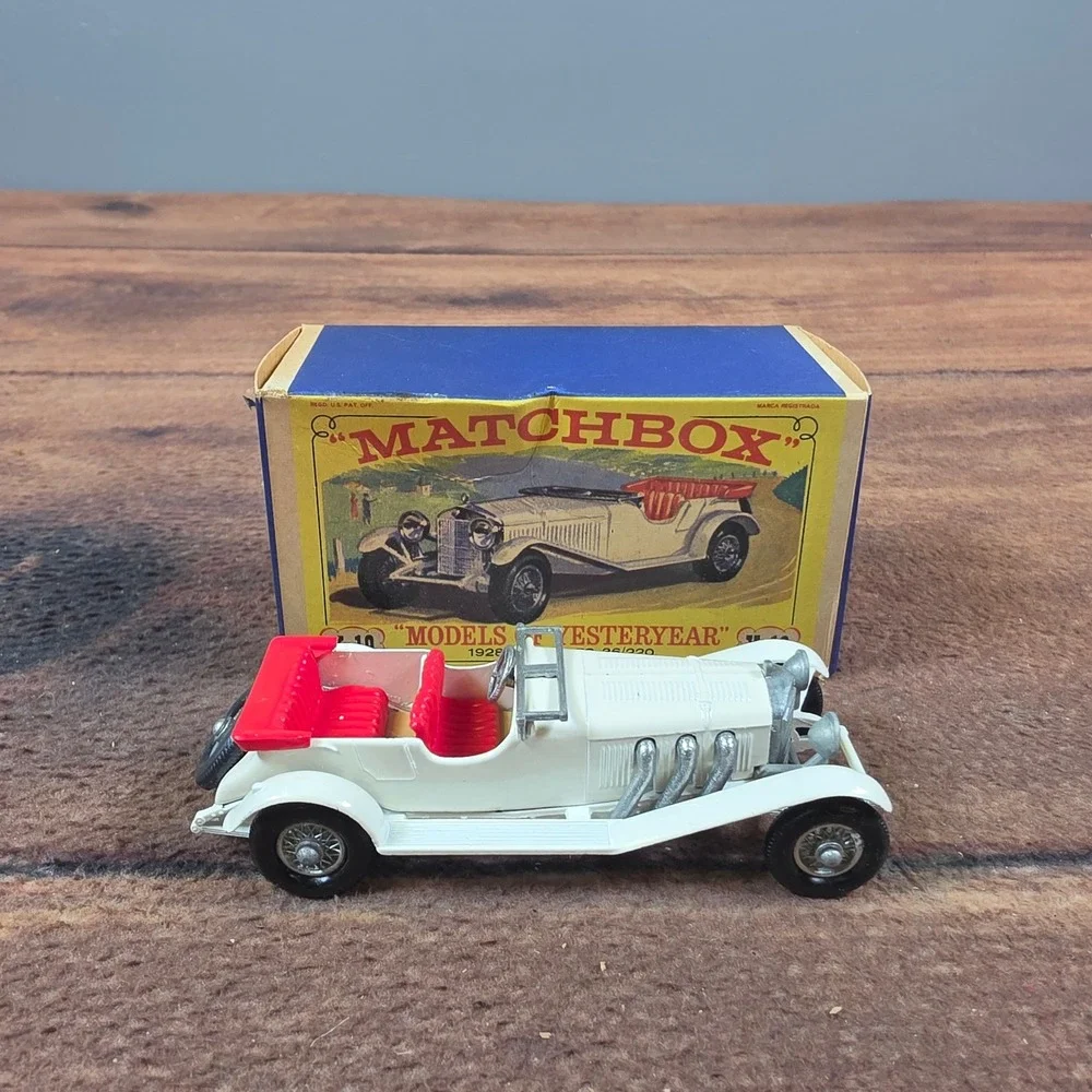 Matchbox 1928 Mercedes Benz 36/220 Models of Yesteryear White Good Y-10 Lesney